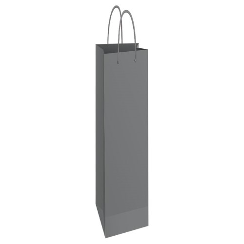 Vrećice ukrasne-boca 13x40x8 cm sjajna plastifikacija fornax srebrne (5752)