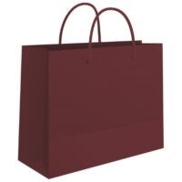 Vrećice ukrasne 24x16x7 cm sjajna plastifikacija fornax bordo (5759)
