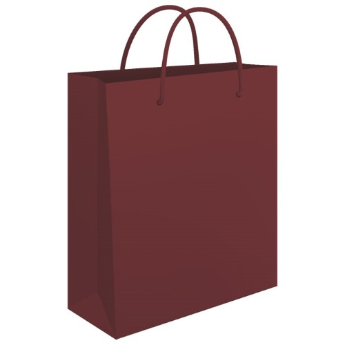 Vrećice ukrasne 24x39x9 cm sjajna plastifikacija fornax bordo (5765)
