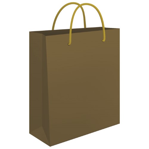 Vrećice ukrasne 24x39x9 cm sjajna plastifikacija fornax zlatne (5766)