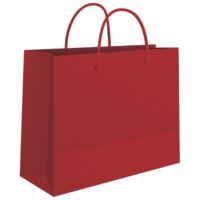 Vrećice ukrasne 50x37x12 cm sjajna plastifikacija fornax crvene (5774)