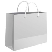 Vrećice ukrasne 50x37x12 cm sjajna plastifikacija fornax bijele (5775)