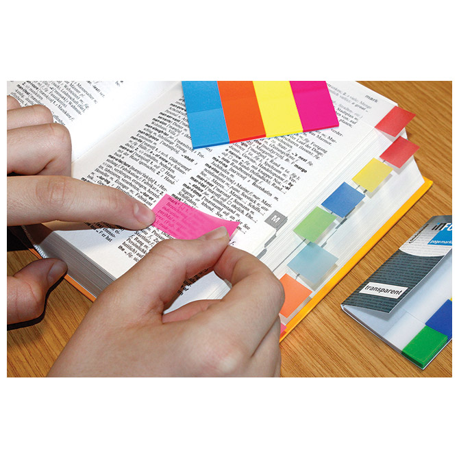 Zastavica 20x50mm 4bojex40l global notes 2671-09 prozirna sortirano blister (6146)