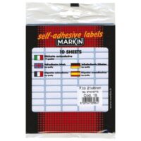 Etikete slep 21x8mm pk10l markin 10015 blister (6498)