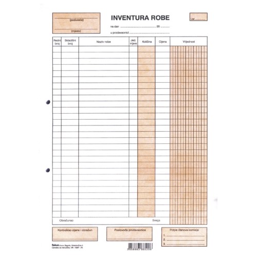 Obrazac ir-100t inventura robe (6501)