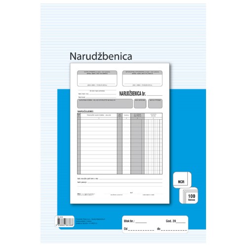 Obrazac a-14/ncr narudžbenica A4 (6507)