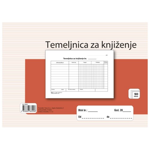 Obrazac a-3 temeljnica A5 (6552)