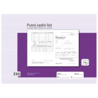 Obrazac f-10 putni radni list za putničko motorno vozilo (6617)