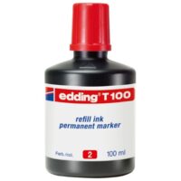 Tinta za marker permanentni 100ml edding t100 crvena (6716)