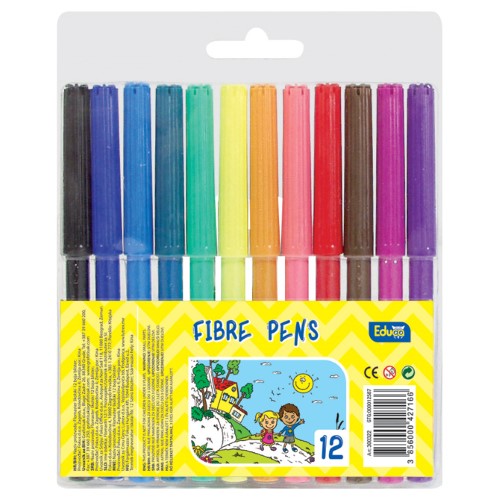 Flomaster školski 12boja color educa blister (6817)