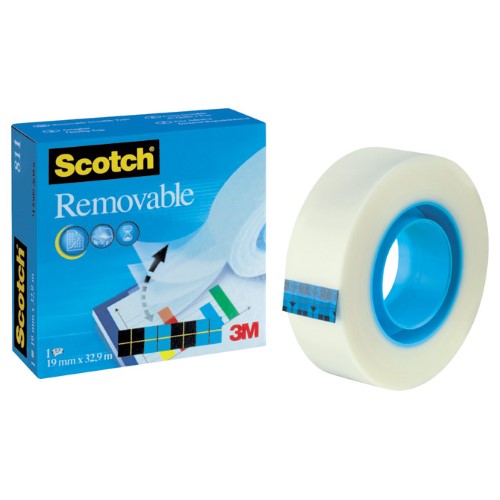 Traka ljepljiva nevidljiva odljepljiva 19mm/33m scotch 811 3m, selotejp (6835)