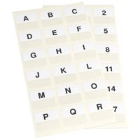 Zastavica 25x12mm a-z pk72 3l,10517 bijela blister (6910)