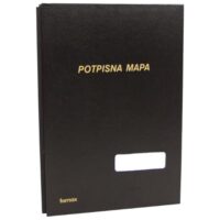 Mapa potpisna s prozorom 3006 fornax crna (7034)