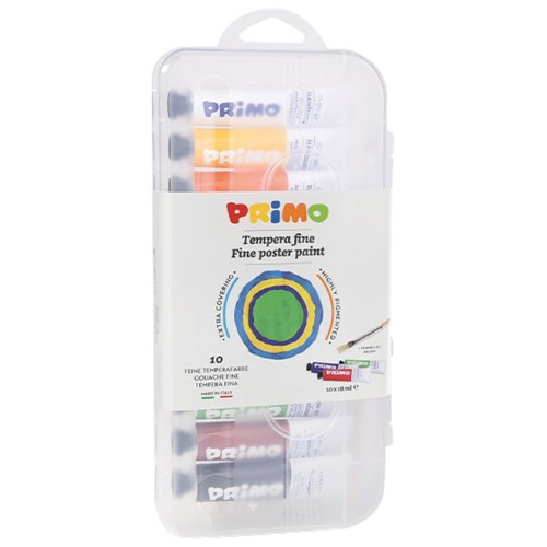 Boja tempera 18ml aluminijska tuba 10boja plus kist/poly cmp.744t10gap blister (7059)