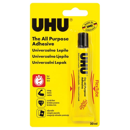 Ljepilo univerzalno tuba 20g flex plus clean uhu,38590 blister (7082)
