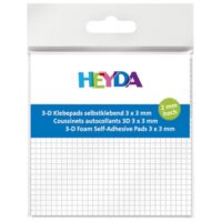 Ljepilo obostrano,spužva 3x3mm/2mm heyda 20-48890 05 bijelo blister (7107)