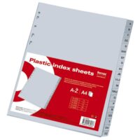 Pregrada plastična A4 a-ž 20 listova fornax siva (7157)