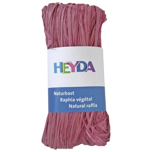 Rafija prirodna 50g heyda 20-48877 87 roza (7396)