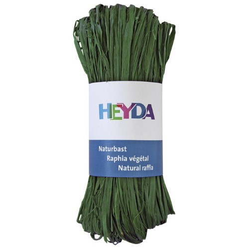 Rafija prirodna 50g heyda 20-48877 97 tamno zelena (7492)