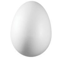 Ukras od stiropora 8cm jaje pk10 knorr prandell 21-6768040 bijeli (8612)