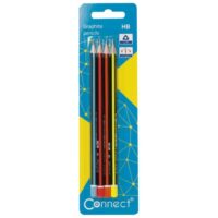 Olovka grafitna hb trokutasta pk4 connect blister (8961)