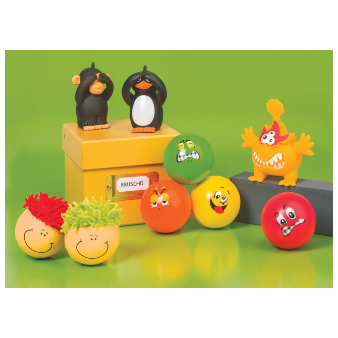 Loptica antistres fi-6 cm smiley brunnen 10-27357 sortirano (9131)