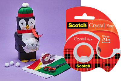 Traka ljepljiva nevidljiva 19mm/ 7,5m scotch crystal 3m,blister selotejp (9627)