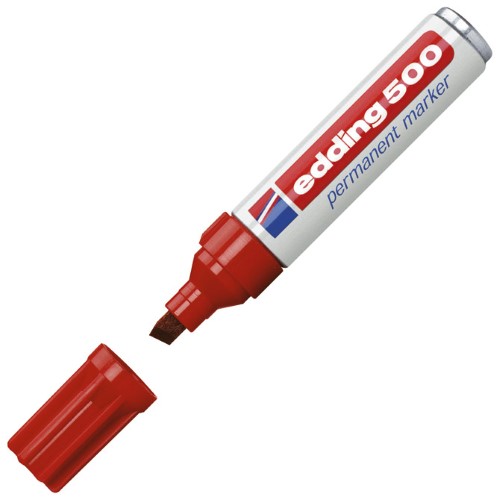 Marker permanentni 2-7mm edding 500 crveni (9789)