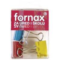 Kvačice za papir 25mm pk4 fornax bc-31 sortirano blister (9796)
