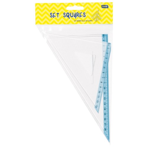 Trokut pvc 14cm (45° plus 60°) pk2 mali educa blister (9817)