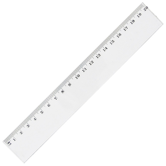 Ravnalo pvc 20cm-s educa blister (9820)