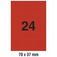 ETIKETE ILK 70x37mm pk100L ZWECKFORM 3448 CRVENE (9896)