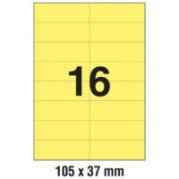 ETIKETE ILK 105x37mm pk100L ZWECKFORM 3455 ŽUTE (9976)