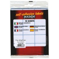 Etikete slep 37x27mm pk10l markin 10029 blister (10006)