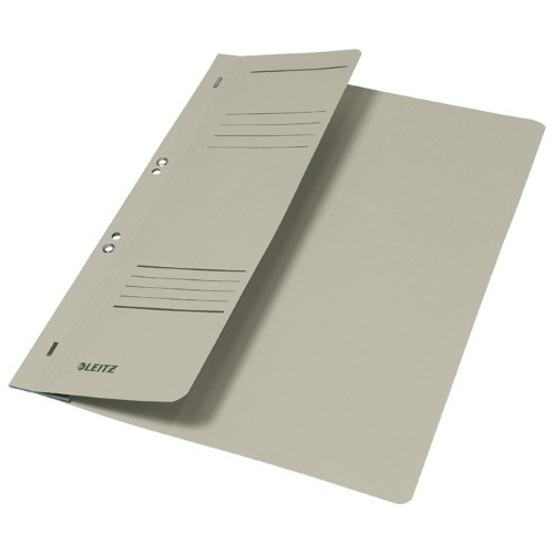 Fascikl-polufascikl karton s mehanikom A4 f7 leitz 37400085 sivi (10015)
