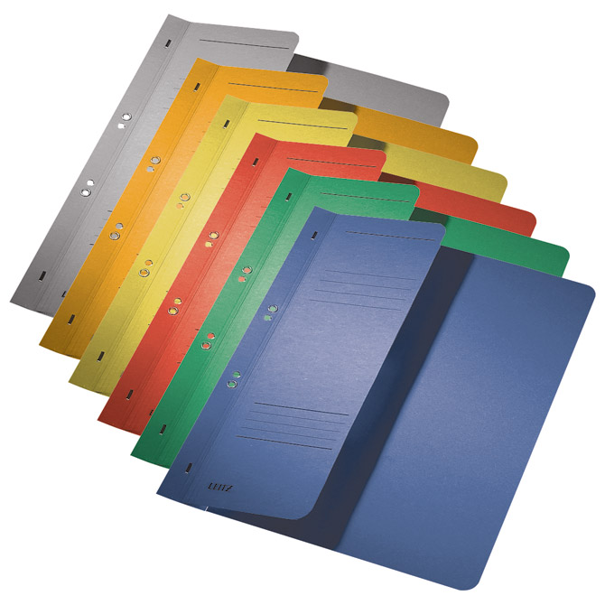 Fascikl-polufascikl karton s mehanikom A4 f7 leitz 37400085 sivi (10015)