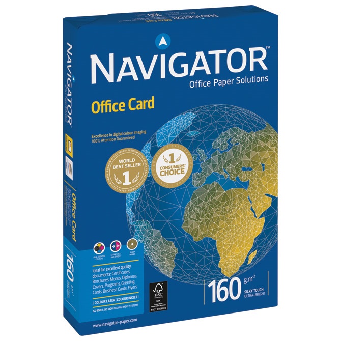 Fotokopirni Papir Navigator A4 160g Office Card pk250 Soporcel