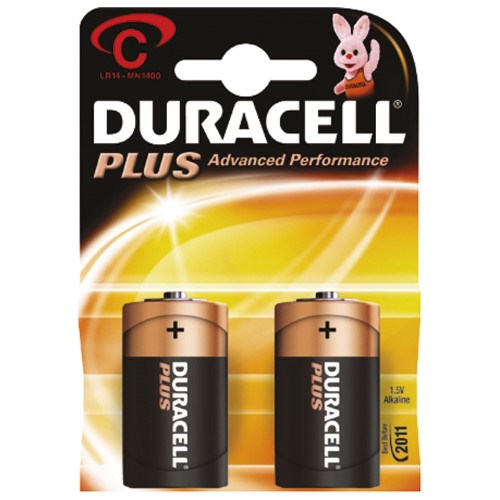 Baterija alkalna 1,5v c basic pk2 duracell lr14 blister (10398)