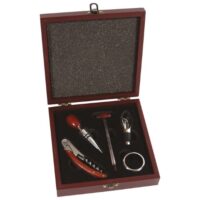 Set za vino - 5 dijelova u drvenoj kutiji sha,jm031 (10595)