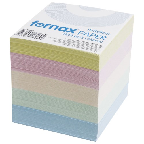 Papir za kocku 9x9x9cm fornax pastelne boje (11864)