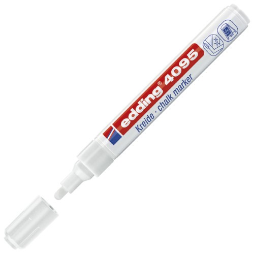 Marker-kreda za staklo 2-3mm edding 4095 bijeli (13367)