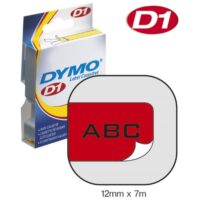 VRPCA D1 12mmx7M DYMO 45017 CRNO-CRVENA (13504)
