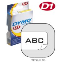 Vrpca D1 19mm x 7m Dymo 45803 crno-bijela (13510)