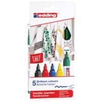 Marker za tekstil 2-3mm pk5 edding 4500 blister (13530)