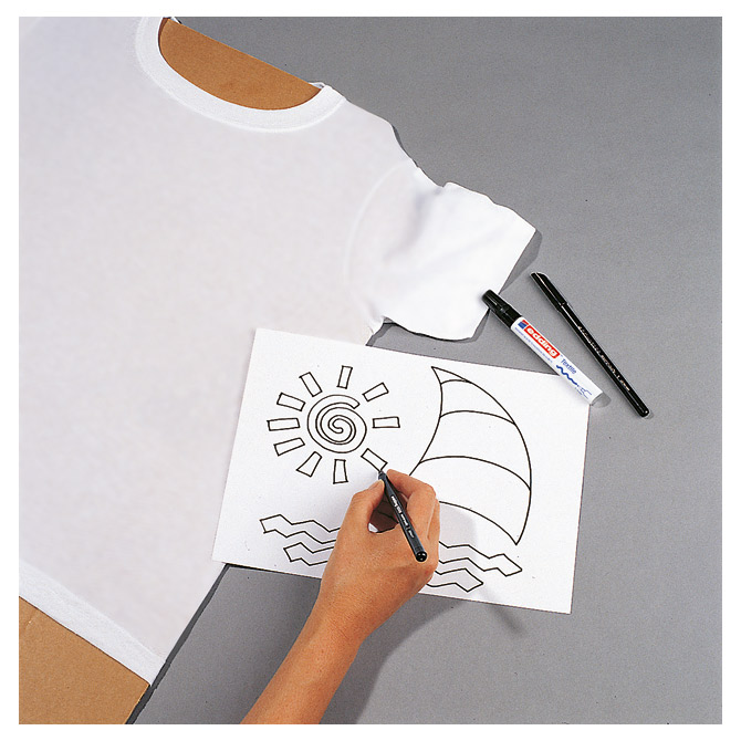 Marker za tekstil 2-3mm pk5 edding 4500 blister (13530)