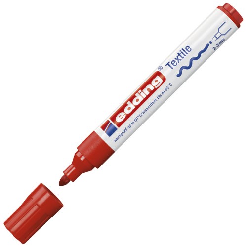 Marker za tekstil 2-3mm edding 4500 crveni (13533)