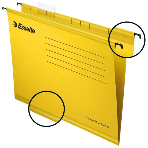 Mapa viseća 39-v A4 plus pk25 classic fc esselte 90335 žuta (13683)