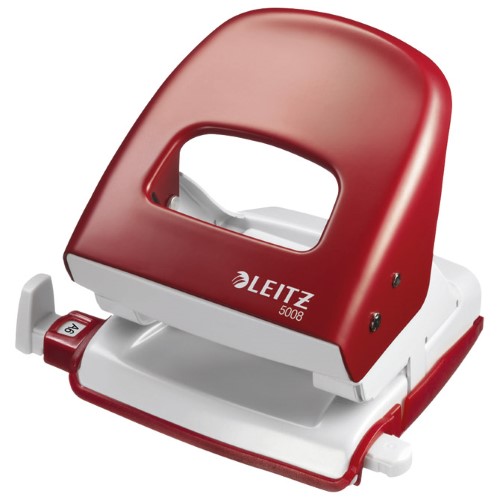 Bušač 2 rupe do 30 listova leitz 50080025 crveni (13724)