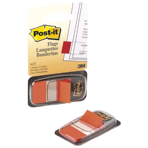 Zastavica 25,4x43,2mm 50l post-it 3m,680-4 narančasta blister (13743)