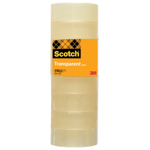Traka ljepljiva 19mm/33m pk8 scotch 508 3m,prozirna selotejp (13873)